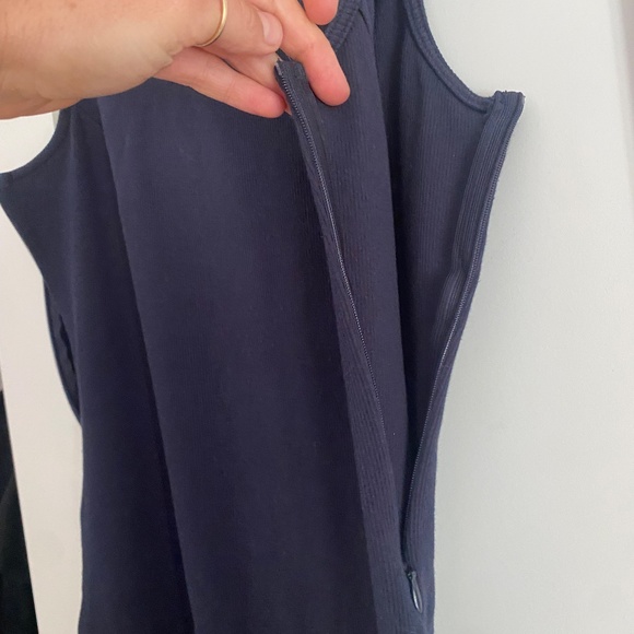 Legoe Heritage Maternity and Breastfeeding Dress - NAVY - Picture 4 of 5